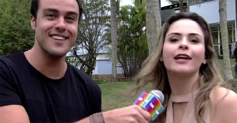 Ana Paula e Joaquim Lopes no Video Show - Reprodução Instagram