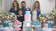 Com os filhos, Suzanna e Vitor, e o marido, Mico, Kelly curte décor azul e rosa - FABRIZIA GRANATIERI