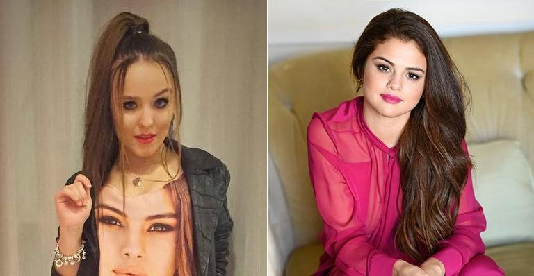 Larissa Manoela e Selena Gomez: parceria - Reprodução Instagram/ Getty Images