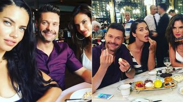 Adriana Lima, Ryan Seacrest e Alessandra Ambrosio - Reprodução / Instagram