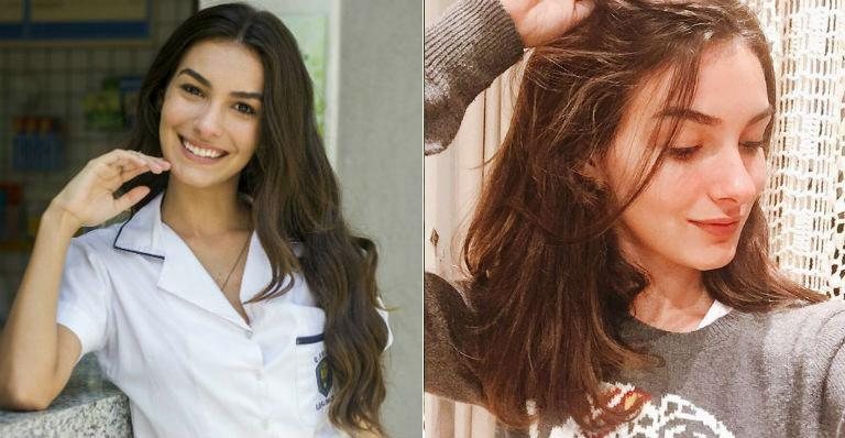 Após fim de Malhação, Marina Moschen muda o visual e doa cabelo - Globo/João Miguel Júnior/Reprodução Instagram