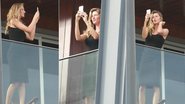 Gisele Bündchen tira selfie em sacada de hotel - Dilson Silva/AgNews