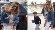 Gisele Bündchen leva os filhos ao museu, no Rio - Delson Silva e Marcello Sá Barretto /AGnews