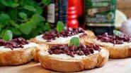 Bruschetta com creme de queijo - Divulgação