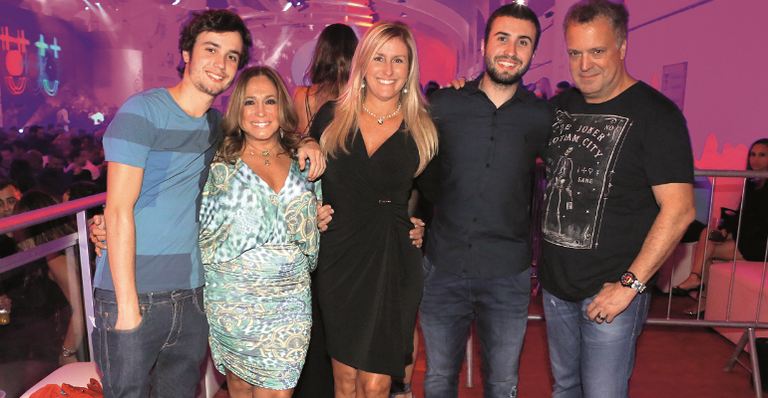 Bruno, Susana Vieira,Luciana Cardoso, Rafael e Rodrigo - REGINALDO TEIXEIRA