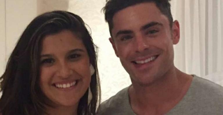 Giulia Costa e Zac Efron na casa de Anitta - Snapchat/Reprodução