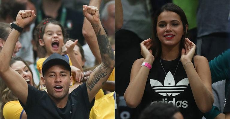 Bruna Marquezine e Neymar assistem a final do vôlei - Vanessa Carvalho/BBP/AgNews