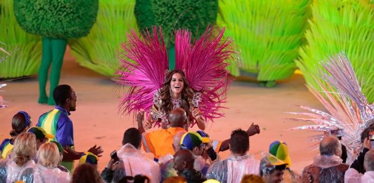 Izabel Goulart no Maracanã - Francisco Cepeda/AgNews