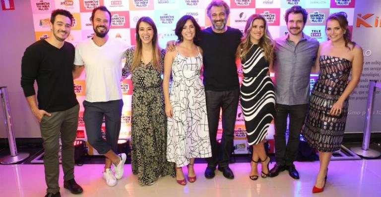 Marcos Veras, Paulo Vilhena, Miá Mello, Julia Rezende, Domingos Montagner, Ingrid GuimarãeS, Caco Ciocler e Letícia Colin - Reginaldo Teixeira/CS Eventos