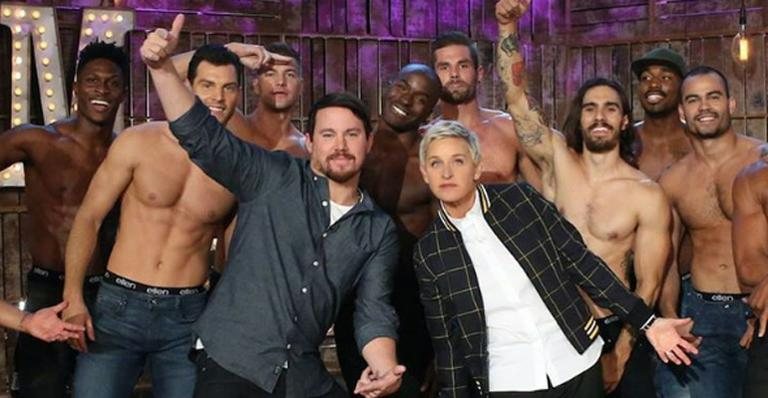 Ellen DeGeneres recebe dançarinos de 'Magic Mike Live' - Reprodução/ Instagram