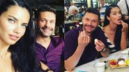 Adriana Lima e o apresentador Ryan Seacrest - Reprodução/ Instagram