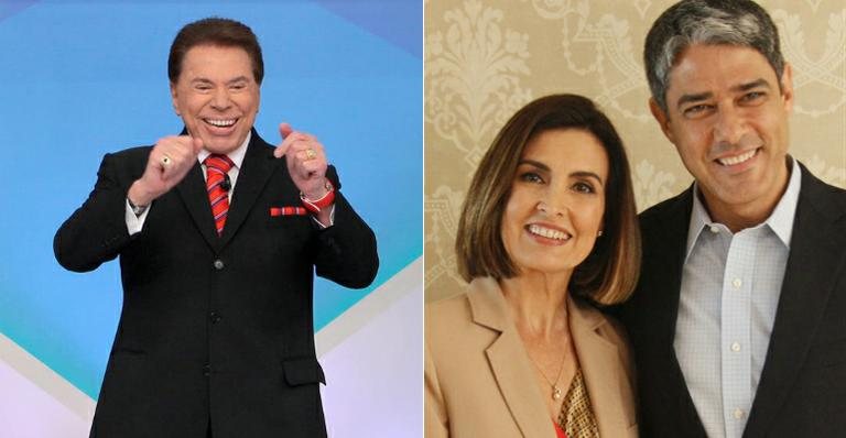 Silvio Santos brinca sobre separação de William Bonner e Fátima Bernardes - Lourival Ribeiro/SBT e Alex Carvalho/TV Globo