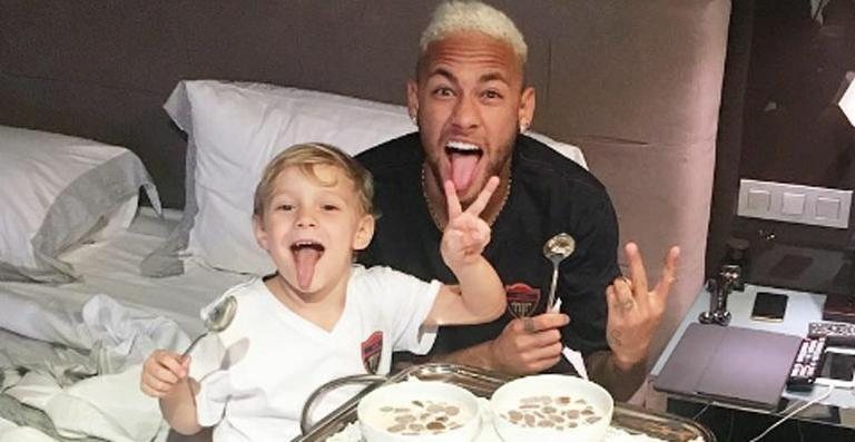 Neymar e o filho, David Lucca - Reprodução / Instagram