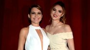 Claudia Abreu e Isabelle Drummond posam juntas na festa de lançamento da novela A Lei do Amor - AgNews