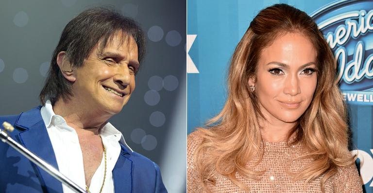 Roberto Carlos e Jennifer Lopez - Rafael Cusato/Brazil News; Getty Images