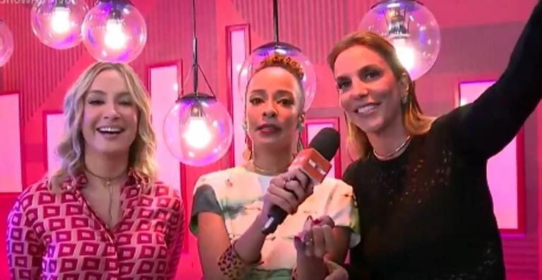 Repórter do Vídeo Show comete gafe ao entrevistar Ivete Sangalo e Claudia Leitte - Reprodução