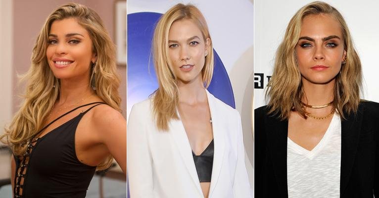 Grazi Massafera, Karlie Kloss e Cara Delevinge - TV Globo/ Getty Images