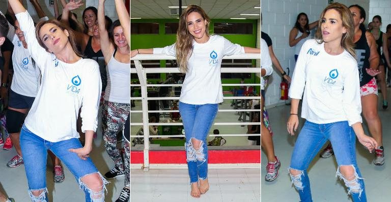 Wanessa Camargo participa de aula de dança em prol de projeto beneficente - Manuela Scarpa/Brazil News