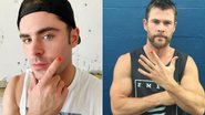 Zac Efron se junta a Chris Hemsworth em campanha do bem - Reprodução/Instagram