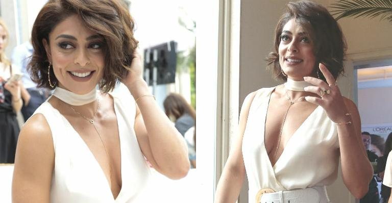 Juliana Paes esbanja sensualidade com vestido - Rafael Cusato/Brazil News