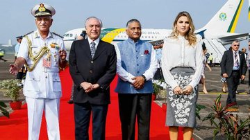 Michel Temer, Vijay Kumar Singh e Marcela Temer - BETO BARATA/PR