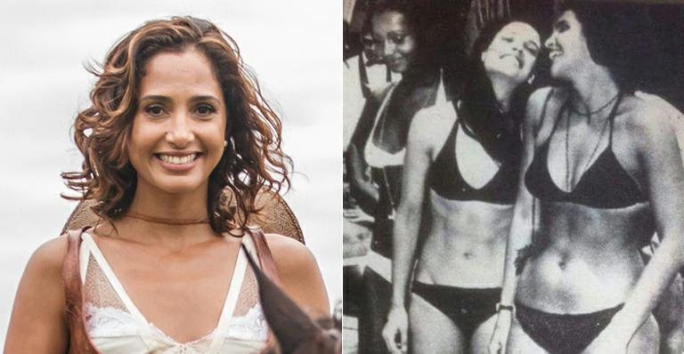 Camila Pitanga mostra foto da mãe, Vera Manhães, com Sônia Braga e Leila Diniz - Globo/Artur Meninea e Instagram/Reprodução