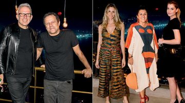 Jean Paul Gaultier e Vik Muniz; Fernanda Lima, Regina Casé e Alinne Moraes - BRUNO RYFER