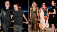 Jean Paul Gaultier e Vik Muniz; Fernanda Lima, Regina Casé e Alinne Moraes - BRUNO RYFER