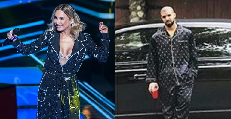 Claudia Leitte e Drake - TV Globo/Divulgação e Instagram/Reprodução