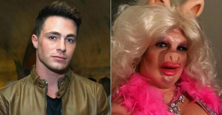 Colton Haynes se transforma em Miss Piggy, dos Muppets - Getty Images/Reprodução Instagram