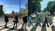 Camila Queiroz reproduz famosa foto dos Beatles ao lado de Klebber Toledo - Reprodução Instagram/ Divulgação