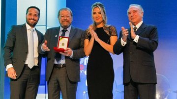 Carlos Vereza, Marcela Temer e Michel Temer - Beto Barata/PR