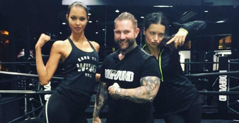 Laís Ribeiro, Kirk Meyers e Adriana Lima - Divulgação