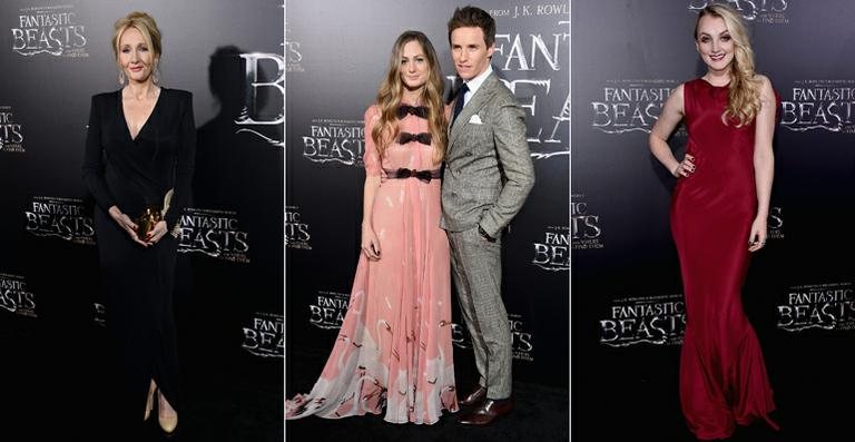 J.K. Rowling, Hannah Bagshawe, Eddie Redmayne e Evanna Lynch - Getty Images