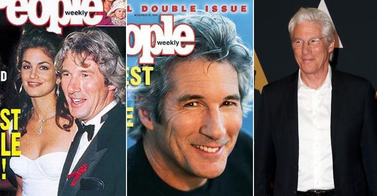 1993 e 1999- Richard Gere - Reprodução/ People/Getty Images