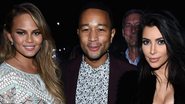 Chrissy Teigen, John Legend e Kim Kardashian - Getty Images