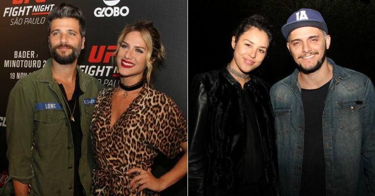 Yanna Lavigne e Giovanna Ewbank levam Bruno Gissoni e Gagliasso ao UFC, em SP - Renan Katayama / AgNews