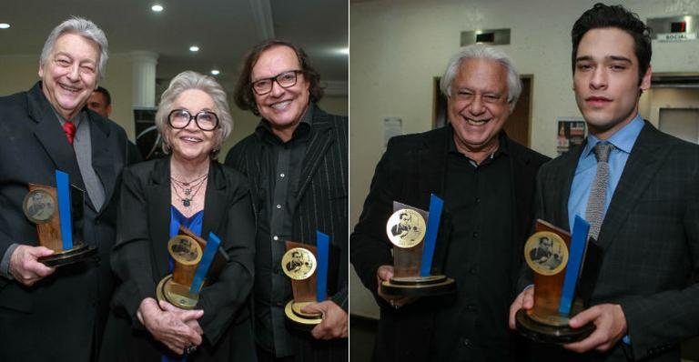 Ernani Moraes, Nathalia Timberg, Wolf Maia, Antonio Fagundes e o filho, Bruno - Raphael Castello/AgNews