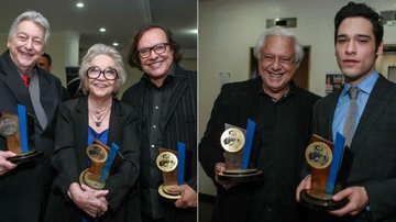 Ernani Moraes, Nathalia Timberg, Wolf Maia, Antonio Fagundes e o filho, Bruno - Raphael Castello/AgNews