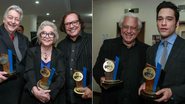 Ernani Moraes, Nathalia Timberg, Wolf Maia, Antonio Fagundes e o filho, Bruno - Raphael Castello/AgNews