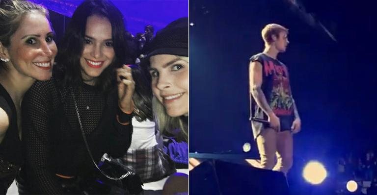 Bruna Marquezine curte show de Justin Bieber com Juliana Neiva e Julia Faria - Instagram/Reprodução