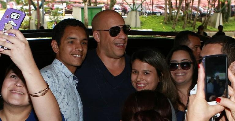 Vin Diesel chega ao Brasil - Dilson Silva / AgNews