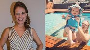 Thaís Pacholek e o filho se divertem na piscina - Reprodução/ Instagram