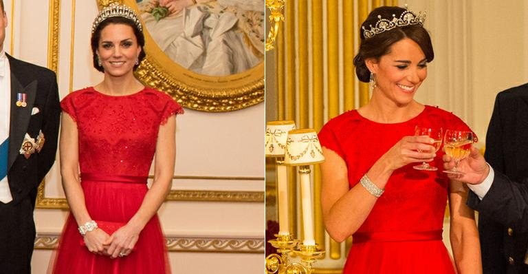 Kate Middleton vai a jantar de gala e repete vestido usado há um ano atrás - Getty Images