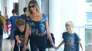 Fernanda Lima com os filhos João e Francisco - William Oda/Agnews