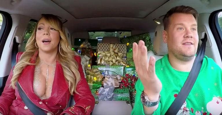 Mariah Carey e James Corden - Reprodução