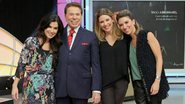 Renata Abravanel, Silvio Santos, Daniela Beyruti e Rebeca Abravanel - Lourival Ribeiro/SBT