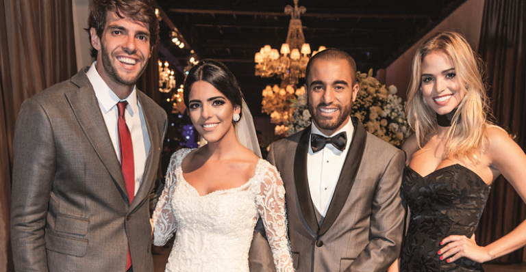 Kaká, Larissa Saad, Lucas Moura e Carolina Dias - ROGERIO PALLATTA E MARCO COSTA PHOTO