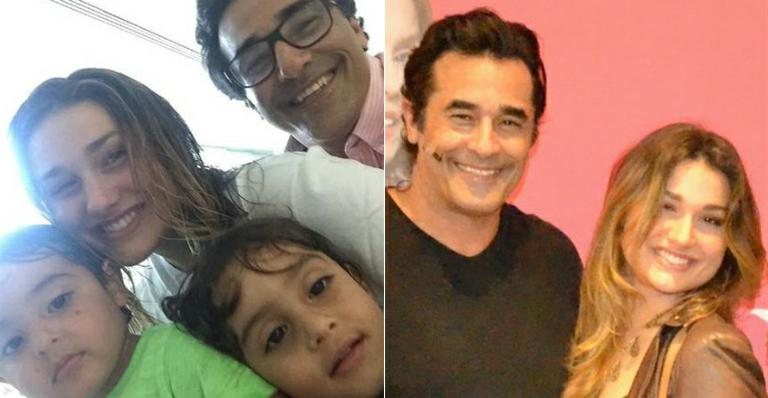 Luciano Szafir com os filhos Sasha, Davi e Mikael - Instagram/Reprodução e Webert Belicio / AgNews