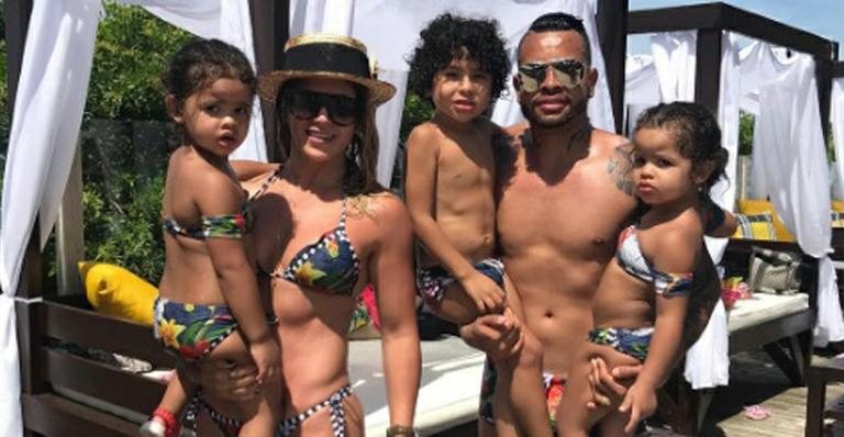 Dentinho, Dani Souza, Bruno Lucas, Sofia e Rafaella - Instagram/Reprodução